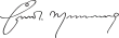 Signature de Ernest Manning