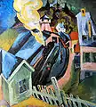 Bahnhof Königstein (Station ferroviaire de Königstein), 1916, huile sur toile (90&nbsp;×&nbsp;80&nbsp;cm), collection particulière.