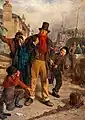 Erskine Nicol (1825-1904) - Un émigrant irlandais débarquant à Liverpool (Jim Blake débarquant à Liverpool)