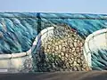 Une peinture dans l'East Side Gallery : Es geschah im November de Kani Alavi