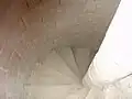 Escalier menant au clocher.