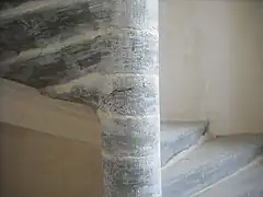 L'escalier à vis.