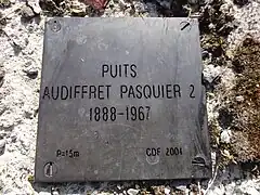 Puits Audiffret-Pasquier no&nbsp;2, 1888 - 1967.