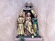 Groupe sculpté sainte Sophie et ses trois filles (1470).