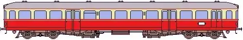 Schéma de profil de l'autorail