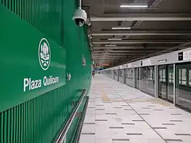 La station Plaza Quilicura.