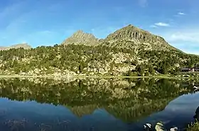 Face nord : pic des Pessons, pic Alt del Cubil, pic Baix del Cubil.