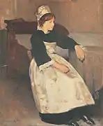Bretonne (en costume du Faouët), 1923.(61 × 50&nbsp;cm)