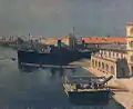 Port de Toulon, 1929.(50 × 61&nbsp;cm)