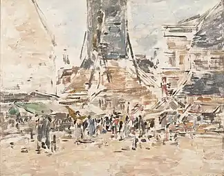 Le Marché de Sainte-Catherine à Honfleur, vers 1890, University of Michigan Museum of Art , Ann Arbor.