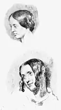 Étude pour Jenny Le Guillou et Joséphine de Forget, 32&nbsp;×&nbsp;20,8&nbsp;cm, Rotterdam, musée Boijmans Van Beuningen.