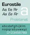 Aldo Novarese, Eurostile, 1962.