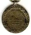 Revers de la médaille.