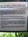 Monument expiatoire de Champel à Genève. Note explicative.