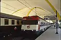 La gare temporaire de la RENFE sur le site de l'Expo.