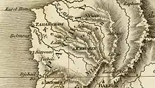 Extrait de "Palestine and Syria, Syria Antiqua et Palaestina", montrant Belmont