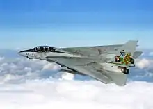 Photographie d'un avion de chasse en vol.