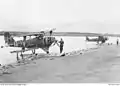 Deux F1M2 endommagés à Rekata Bay (en), mars 1944