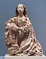 Vierge de l'Annonciation, albâtre peint (Louvre, RF1384).