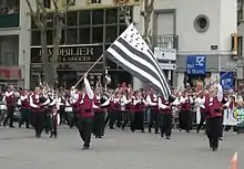 Porteur lors du Festival Interceltique de Lorient en 2005