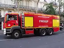 Fourgon mousse grande puissance, juillet 2019.