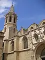 Clocher de 58 m (de 1899 à 1902) et façade sud