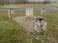 La stèle en mémoire du crash de février 1945.