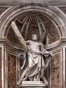 Saint André, 1633-1640, Rome, basilique Saint-Pierre.