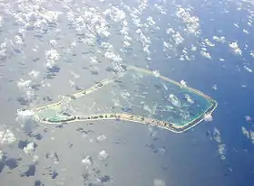 Fakaofo vu d'avion