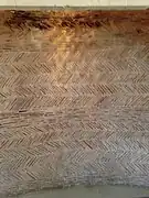 Contrecœur de cheminée du XIIe siècle au château de Falaise.