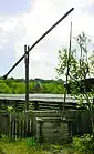 Puits à balancier en Roumanie (Județ d'Alba).