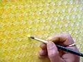 Points de couleur placés comme une grille
