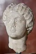 Portrait de Faustine la Jeune, 161-169. Découvert à Tazoult (Algérie). Marbre de Thasos. H. 45 cm. Louvre