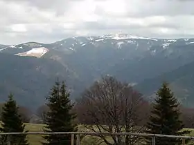 Feldberg depuis Schauinsland.