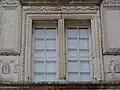 Détail de la façade du château.