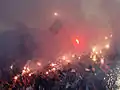 Les supporters de Corinthians.