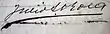Signature de Julio Argentino Roca
