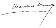 Signature de Marcelino Domingo