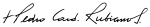 Signature de Pedro Rubiano Sáenz