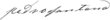 Signature de Pedro Santana