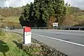 Borne kilométrique à Sacos