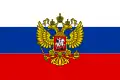 Drapeau gouvernemental russe, hissé dans les bâtiments officiels des séparatistes.