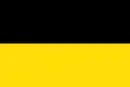 Drapeau historique de la Silésie tchèque.