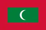 Drapeau des Maldives.