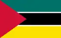 Drapeau du Mozambique de septembre 1974 à juin 1975.