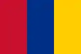 Drapeau de la république de Nouvelle-Grenade, en usage entre 1834 et 1858.