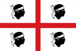 Drapeau de la Sardaigne