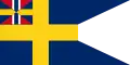 Drapeau d'État et pavillon de la Suède au sein de l'Union(à partir de 1844).