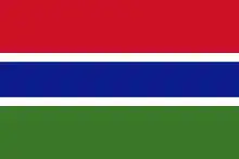 Drapeau de la Gambie