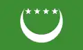 Drapeau des Comores (1992-1996).